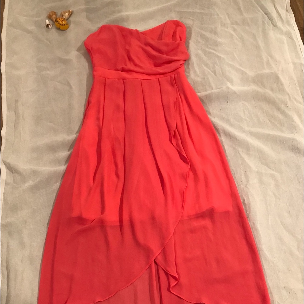 polyester flowing dress